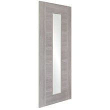 Load image into Gallery viewer, White Grey Palermo Internal Laminate Clear Glass Door - XL Joinery
