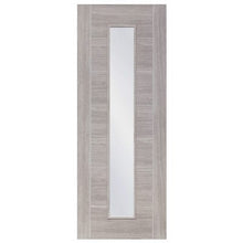 Load image into Gallery viewer, White Grey Palermo Internal Laminate Clear Glass Door - XL Joinery
