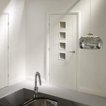 Load image into Gallery viewer, Palermo Internal White Primed Door with Obscure Glass - XL Joinery
