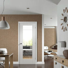 Load image into Gallery viewer, Pattern 10 Internal White Primed Door with Clear Glass - XL Joinery
