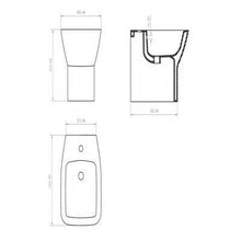 Load image into Gallery viewer, Piccolo Back-to-Wall Toilet for use with Concealed Cistern - Aqua
