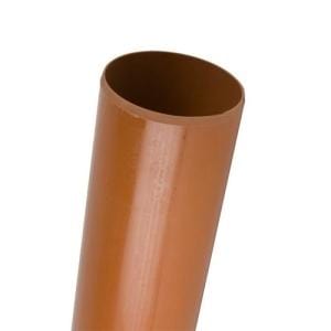 110mm x 3m Plain Ended (P/E) Underground Pipe