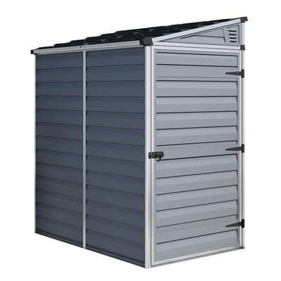 Palram 4 x 6 Skylight Grey Pent Shed - Rowlinson Outdoor & Garden