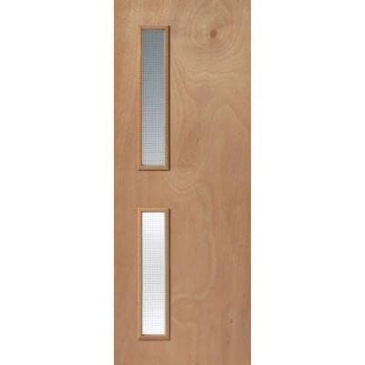 Paint Grade Pyroshield Un-Finished Glazed Internal Fire Door FD30 - All Sizes - JB Kind