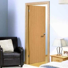 Load image into Gallery viewer, Flush Oak Pre-Finished Interior Fire Door FD30 - All Sizes - LPD Doors Doors
