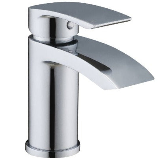 Pure Chrome Basin Mixer w/ Click-Clack Waste - All Sizes - Aqua