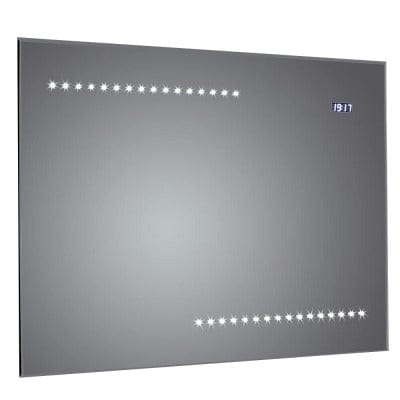 Quay Rectangular LED Mirror with Bevelled Edge - 800 x 600mm - Aqua