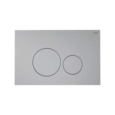 Ecofix White Flush Plate with White Push Plates - All Styles - RAK Ceramics