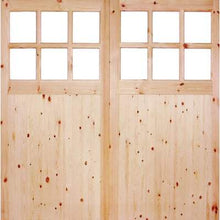 Load image into Gallery viewer, Redwood 12 Glazed Flemish Light Panels Pair Garage Doors - All Sizes - LPD Doors Doors
