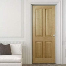 Load image into Gallery viewer, Oak Regency 4 Panel Pre-Finished Internal Door - All Sizes - LPD Doors Doors
