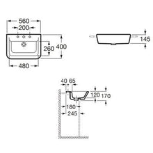 Load image into Gallery viewer, The Gap Semi Recessed Basin 1 Tap Hole - Roca
