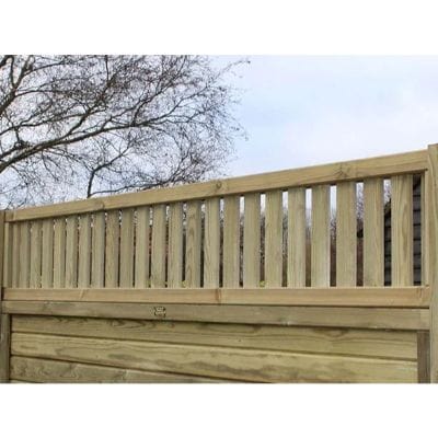 Roman Fence Panel Topper - 0.33m x 1.83m - Jacksons Fencing