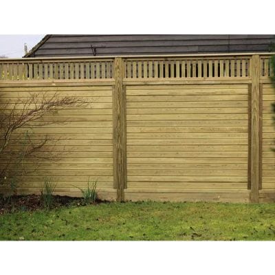 Roman Fence Panel Topper - 0.33m x 1.83m - Jacksons Fencing