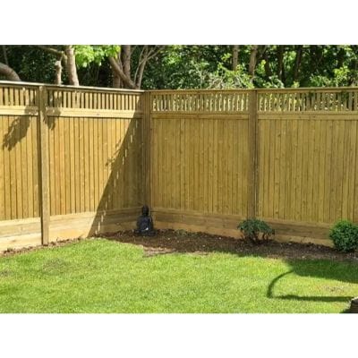 Roman Fence Panel Topper - 0.33m x 1.83m - Jacksons Fencing