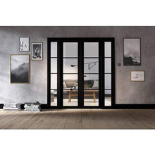 Load image into Gallery viewer, Soho Black Primed 16 Glazed Clear Light Panels Interior Room Divider - 2031mm x 1904mm - LPD Doors Doors
