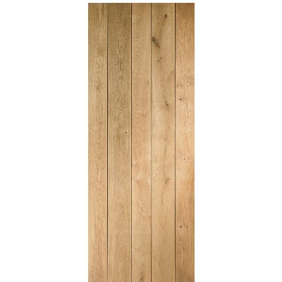 Rustic Oak Ledged Unfinished Internal Door - XL Joinery