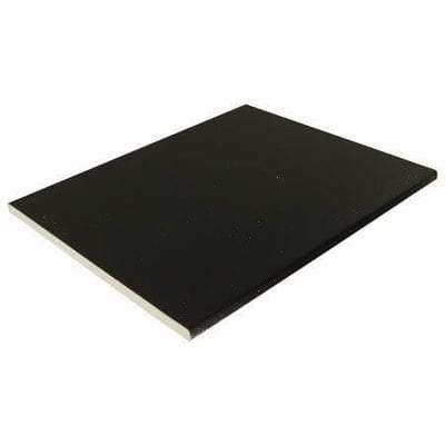 Soffit Board Black Ash Woodgrain 10mm x 5m - All Heights - Floplast Fascia Board