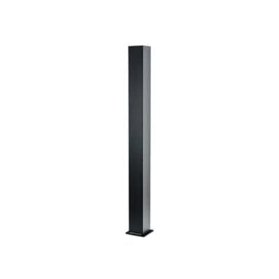 Cladco Aluminium Balustrade Post 1200mm x 100mm x 100mm - Black with Cap and Foot Caps