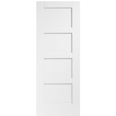 Shaker 4 Panel Internal White Primed Fire Door - XL Joinery