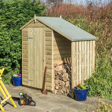 Load image into Gallery viewer, Oxford 4ft x 3ft Shed With Lean To - Rowlinson Sheds
