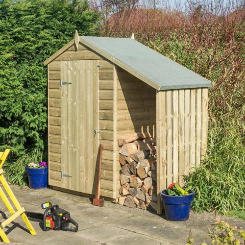 Oxford 4ft x 3ft Shed With Lean To - Rowlinson Sheds