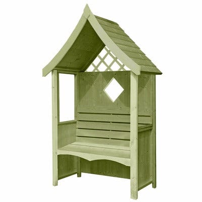 Arum Arbour Seat - 4ft x 2ft (Pressure Treated) - Shire
