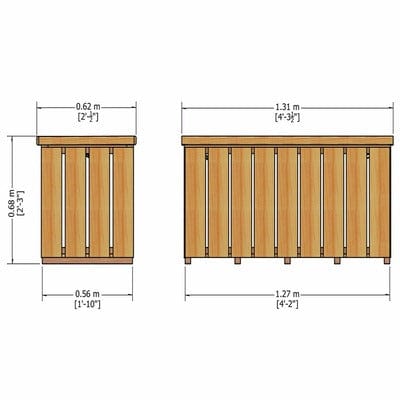 Sawn Log Box - Pressure Treated - Shire