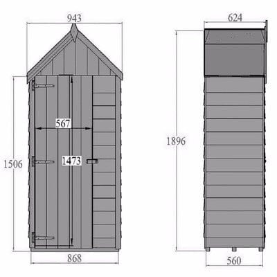 Overlap Tool Store - 3ft x 2ft - Shire