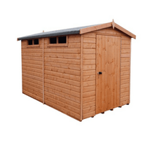 Load image into Gallery viewer, Security Single Door Premium Handmade Shed w/ Windows - All Sizes - Shire
