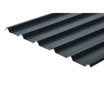 Cladco 32/1000 Box Profile PVC Plastisol Coated 0.7mm Metal Roof Sheet (Slate Blue) - All Sizes - Cladco