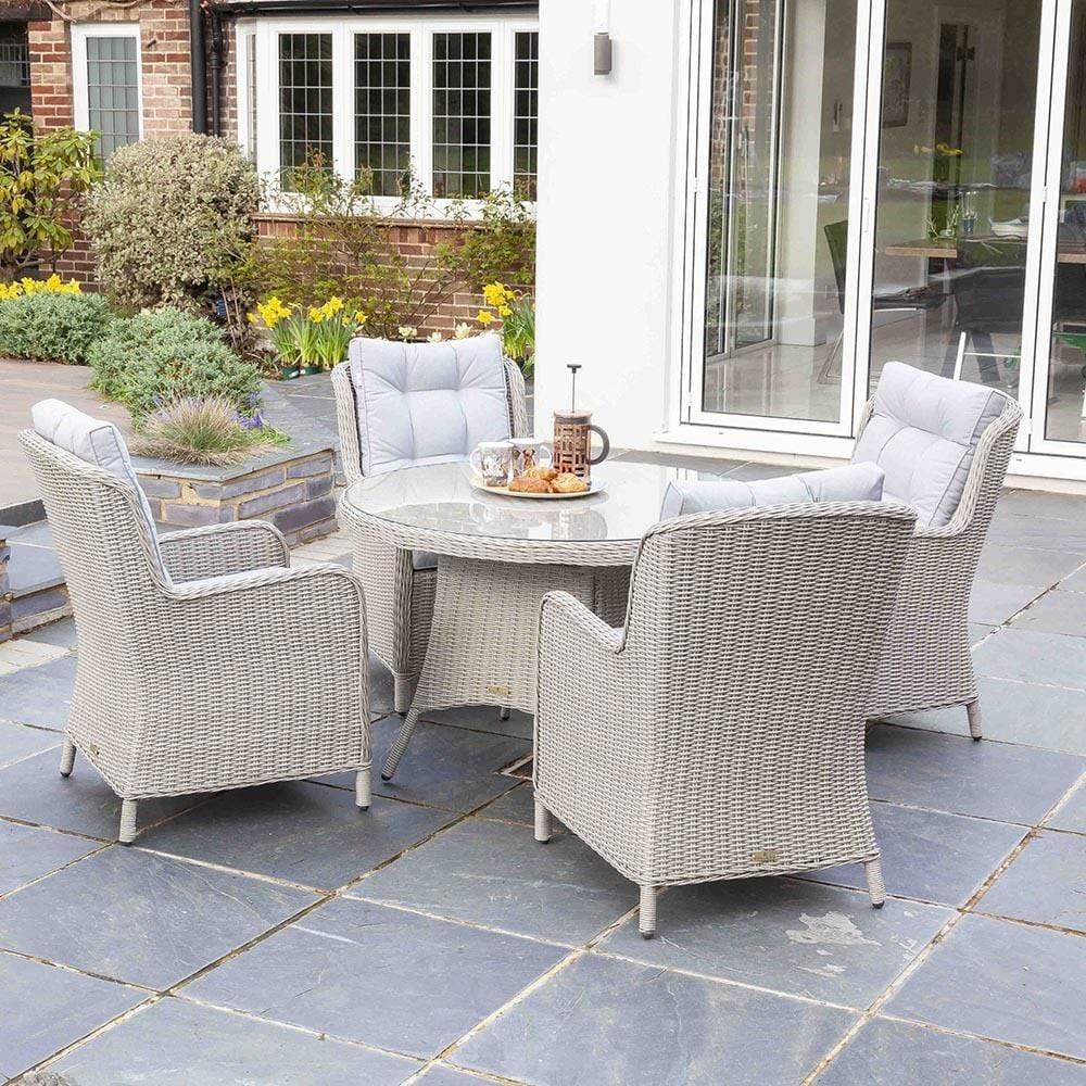 Astor 4 Seater Round Dining Set
