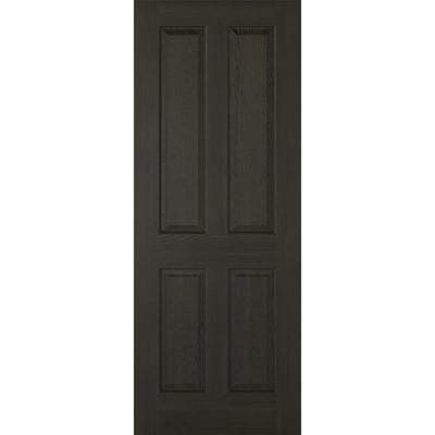 LPD Smoked Oak Regency 4 Panel Pre-Finished Internal Fire Door FD30 - All Sizes - LPD Doors Doors