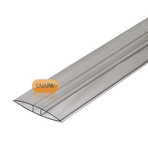 SNAPA 10mm Clear Polycarbonate H Section 3m