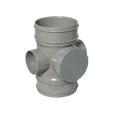 110mm Soil Access Socket/Solvent SP275 - All Colours - Floplast