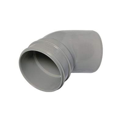 Solvent Weld Soil Offset Bend Bottom - 110mm Olive Grey
