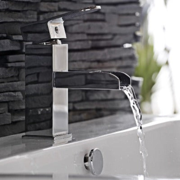 Stream Chrome Basin Mixer w/ Click-Clack Waste - All Sizes - Aqua