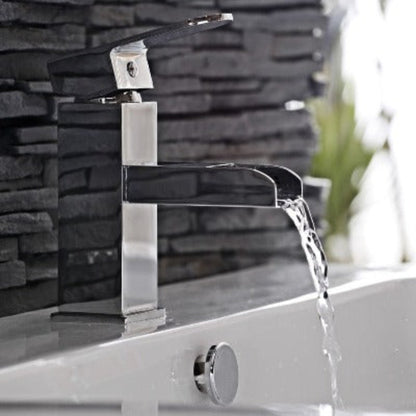 Stream Chrome Basin Mixer w/ Click-Clack Waste - All Sizes - Aqua