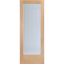 Load image into Gallery viewer, Suffolk Original 1 Light Pre-Finished Internal Door with Clear Etched Glass - XL Joinery
