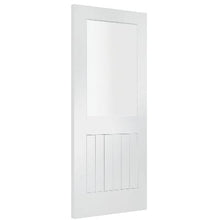 Load image into Gallery viewer, Suffolk Internal White Primed Door with Clear Glass - XL Joinery
