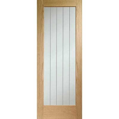 Internal Oak Suffolk P10 (Clear Etched Glass) - XL Joinery