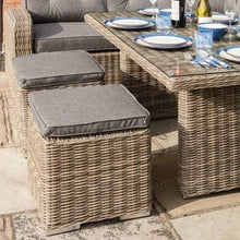 Load image into Gallery viewer, Thornbury Corner Dining Set Natural Height Adjustable Table - Rowlinson Outdoor &amp; Garden
