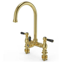 Load image into Gallery viewer, Traditional Bridge 3-in-1 Boiling Hot Water Kitchen Tap w/ Black Ceramic Levers - Ellsi
