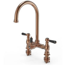 Load image into Gallery viewer, Traditional Bridge 3-in-1 Boiling Hot Water Kitchen Tap w/ Black Ceramic Levers - Ellsi
