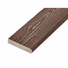 Load image into Gallery viewer, Cladco Capstock PVC-ASA Premium Woodgrain Effect Bullnose Decking Board 150mm x 32mm x 3.6m - All Colours
