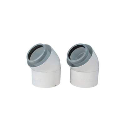 Vaillant 80/125mm 45Deg Bends (Pack of 2) - Vaillant