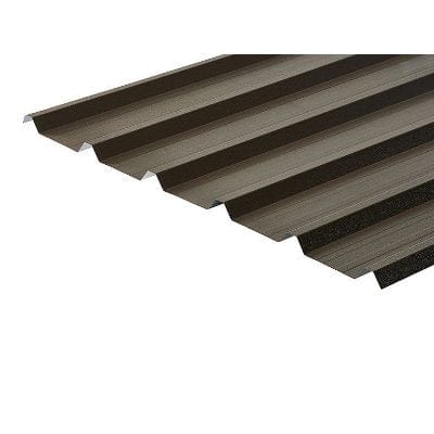 Cladco 32/1000 Box Profile PVC Plastisol Coated 0.7mm Metal Roof Sheet( Van Dyke Brown) - All Sizes - Cladco