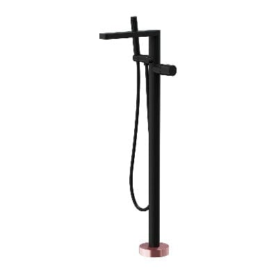 Velar Freestanding Bath Shower Mixer - Black - Aqua