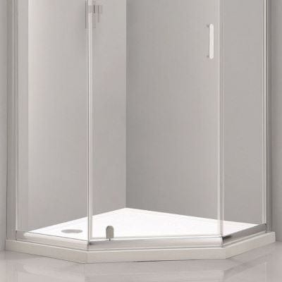 Purity Dedicated Pentagonal Shower Tray - All Sizes - Aquaglass