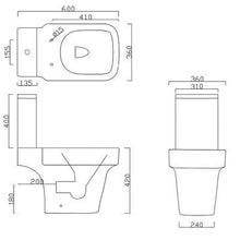 Load image into Gallery viewer, Medici Cistern for Closed Coupled Toilet - Aqua
