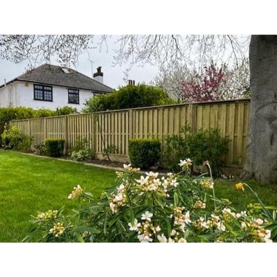 Level Top Hit and Miss Fence Panel (Vertical Boards) - All Sizes - Jacksons Fencing